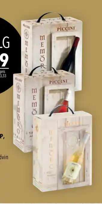 Piccini memoro rosso veronese igp, rosé igp eller bianco igp