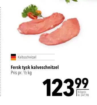 Fersk tysk kalveschnitzel