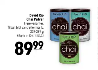 Citti David rio chai pulver tilbud