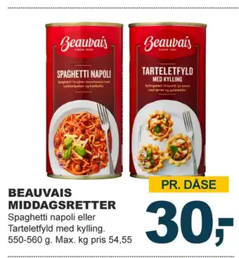Beauvais tarteletfyld med kylling