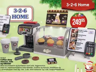 Buddy Leg Coffee shop med lys, lyde og tilbehør tilbud