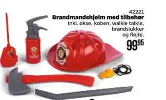Brandmandshjelm med tilbehør