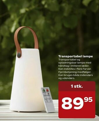 Kvickly Transportabel lampe tilbud