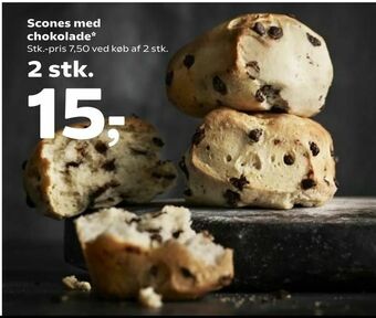 Scones med chokolade
