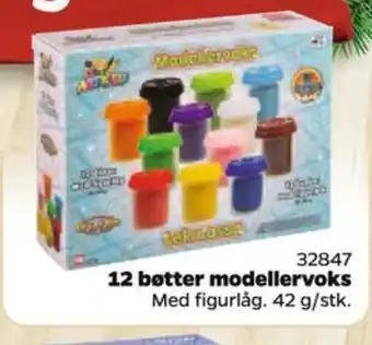12 bøtter modellervoks