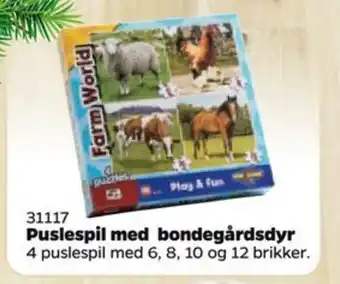 Buddy Leg Puslespil med bondegårdsdyr tilbud