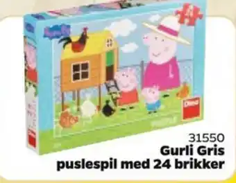 Buddy Leg Gurli Gris puslespil med 24 brikker tilbud