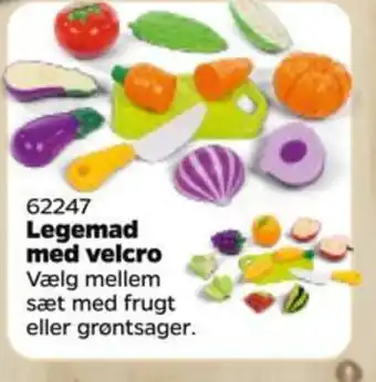 Legemad med velcro