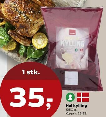 Kvickly Hel kylling tilbud