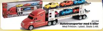 Buddy Leg Autotransporter med 6 biler tilbud