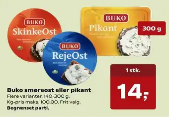 Kvickly Buko smøreost eller pikant tilbud