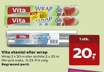Vita staniol eller wrap