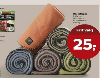 Kvickly Fleecetæppe tilbud