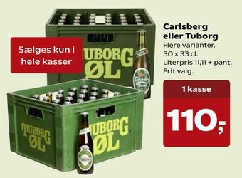 Kvickly Carlsberg eller Tuborg tilbud