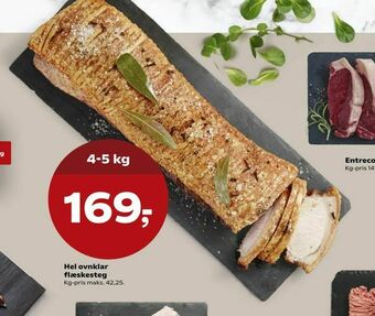 Kvickly Hel ovnklar flæskesteg tilbud