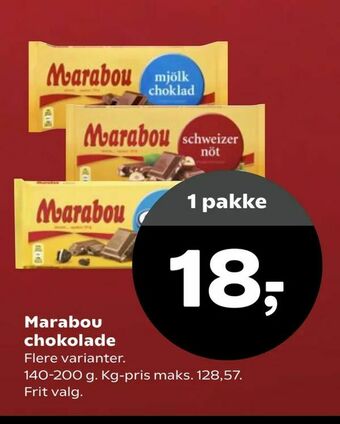 SuperBrugsen Marabou chokolade tilbud
