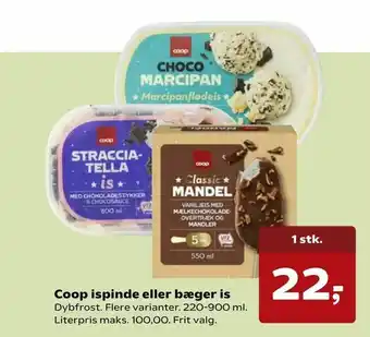 SuperBrugsen Coop ispinde eller bæger is tilbud