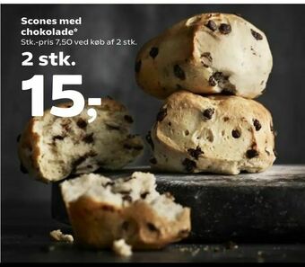SuperBrugsen Scones med chokolade tilbud