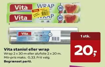 Vita staniol eller wrap