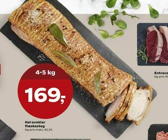 SuperBrugsen Hel ovnklar flæskesteg tilbud
