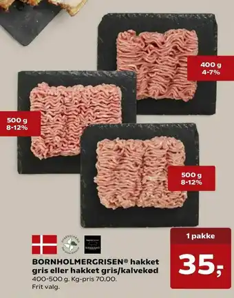 BORNHOLMERGRISEN® hakket gris eller hakket gris/kalvekød