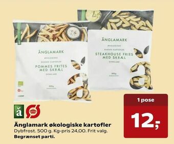 SuperBrugsen Änglamark økologiske kartofler tilbud