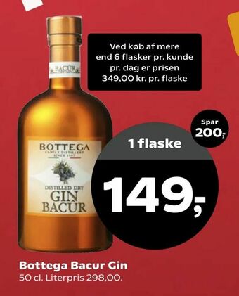 SuperBrugsen Bottega Bacur Gin tilbud