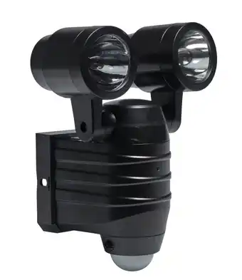 Væglampe 2x5 w led med sensor sort
