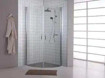 jem & fix Brusehjørne 90 x 90 x 195 cm - bathzone tilbud