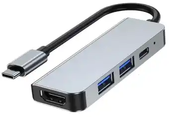 Usb-c multi-hub 4k hdmi - 4in1 - grå