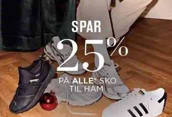 Salling Spar 25% på alle sko til ham tilbud
