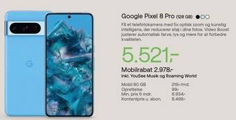 YouSee Google pixel 8 pro tilbud