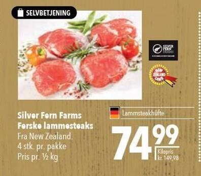 Citti Silver fern farms ferke lammersteaks tilbud