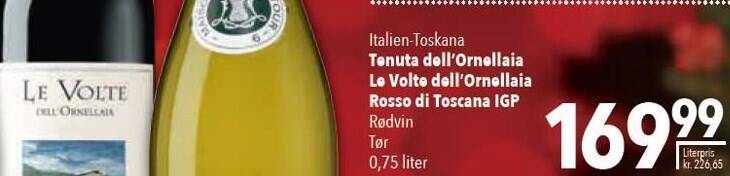 Citti Tenuta dell'ornellaia le volte dell'ornellaia rosso di toscana igp tilbud