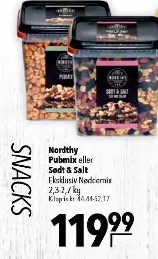 Citti Nordthy pubmix eller sødt & salt tilbud