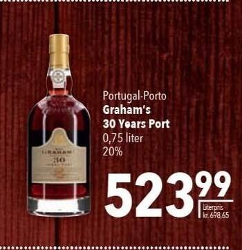 Citti Graham's 30 years port tilbud