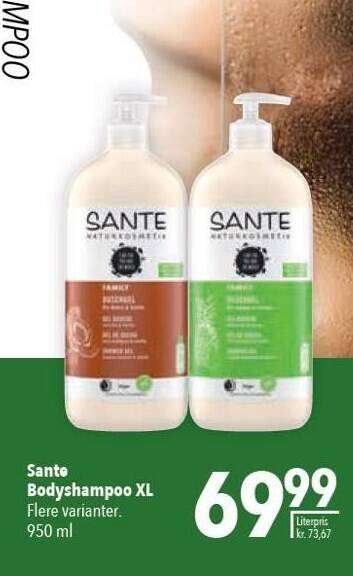 Citti Sante bodyshampoo xl 950 ml tilbud