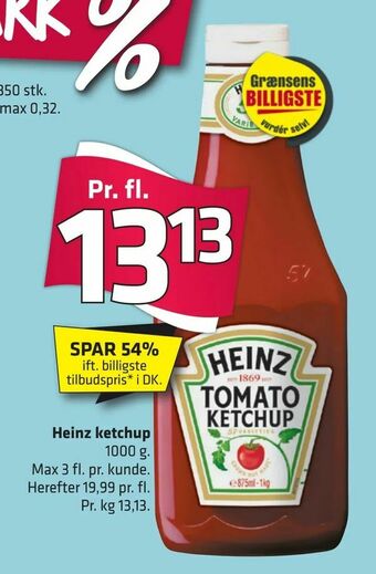 Fleggaard Heinz ketchup tilbud