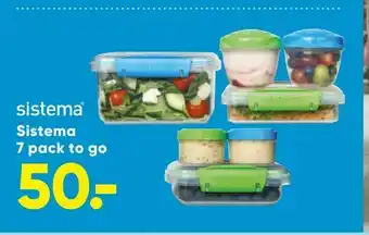 Bilka Sistema 7 pack to go tilbud