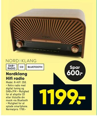 Bilka Nordklang Hifi radio tilbud