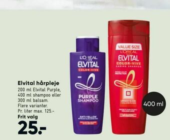 Bilka Elvital hårpleje tilbud