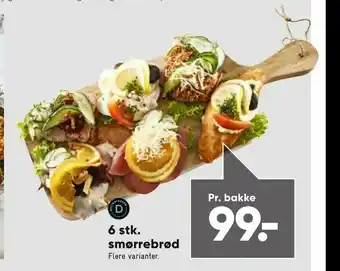 Bilka 6 stk. smørrebrød tilbud