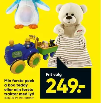 Min første peek a boo teddy eller min første traktor med lyd