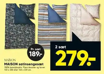 Bilka MAISON satinsengesæt tilbud