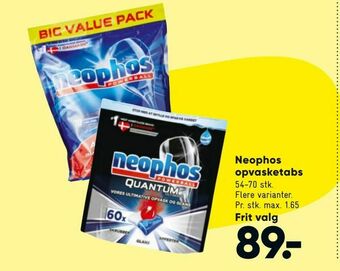Bilka Neophos opvasketabs tilbud