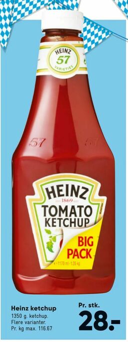 Bilka Heinz ketchup tilbud