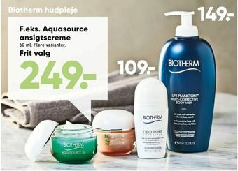 Bilka Biotherm hudpleje tilbud