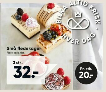Bilka Små flødekager tilbud
