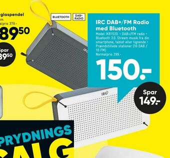 Bilka IRC DAB+/FM Radio med Bluetooth tilbud