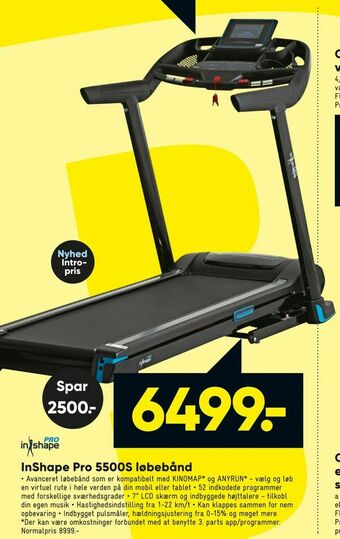 Bilka InShape Pro 5500S løbebånd tilbud